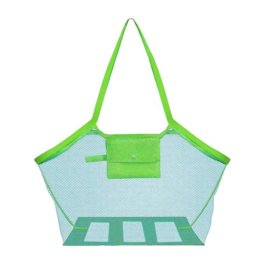 Składana siatkowa torba plażowa z paskiem na ramię Duża pojemność Oddychająca konstrukcja