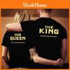 Luxurious Couple T-shirt The King And His Queen Matching Love Shirt For Every Occasion