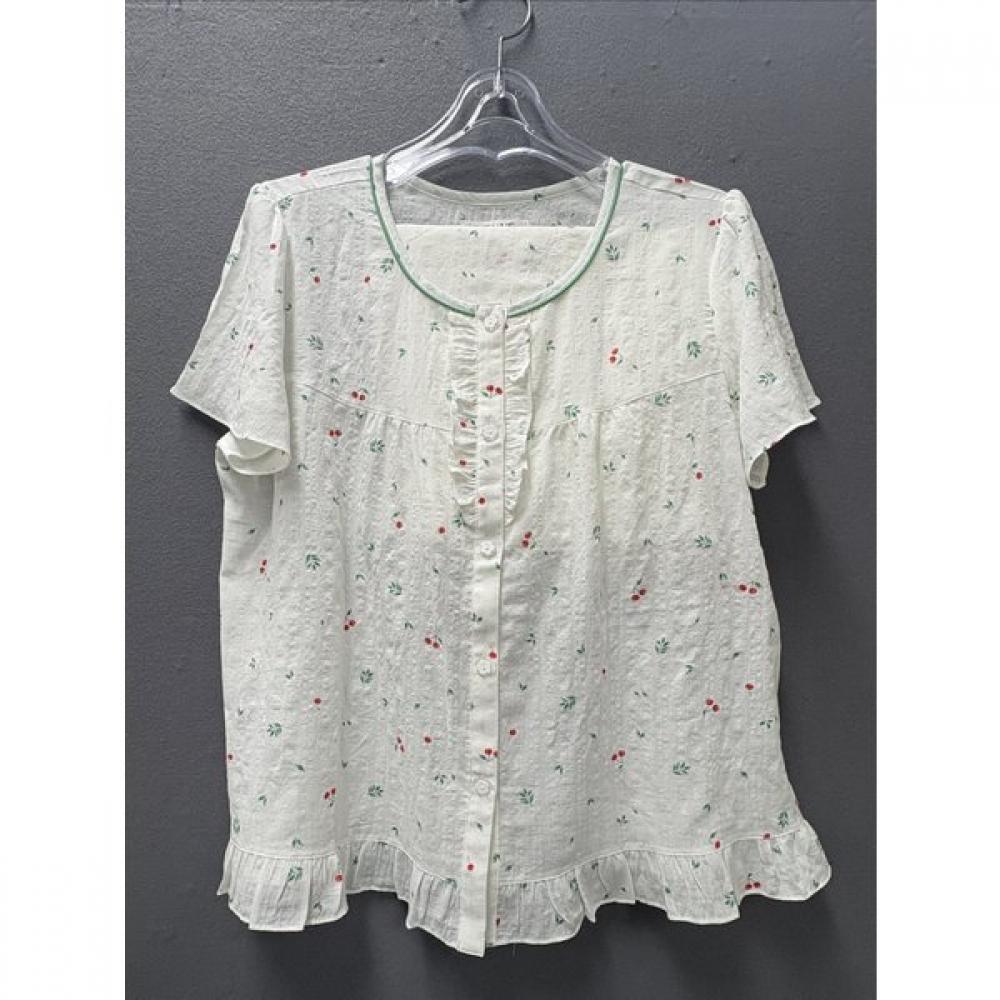 VenuS Women S Summer Short Sleeve ShortS Pajama Vpa4530w creamy/85