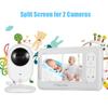Baby monitor wireless digital de 3,5 inch cu monitor de vedere nocturnă pentru copii, interfon cu cântec de leagăn, detectarea temperaturii camerei