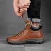 Men New Winter Fashion Sports Shoes Fleece Lined Warm Wear Resistant Anti Slip Casual Outdoor Sneakers for Men