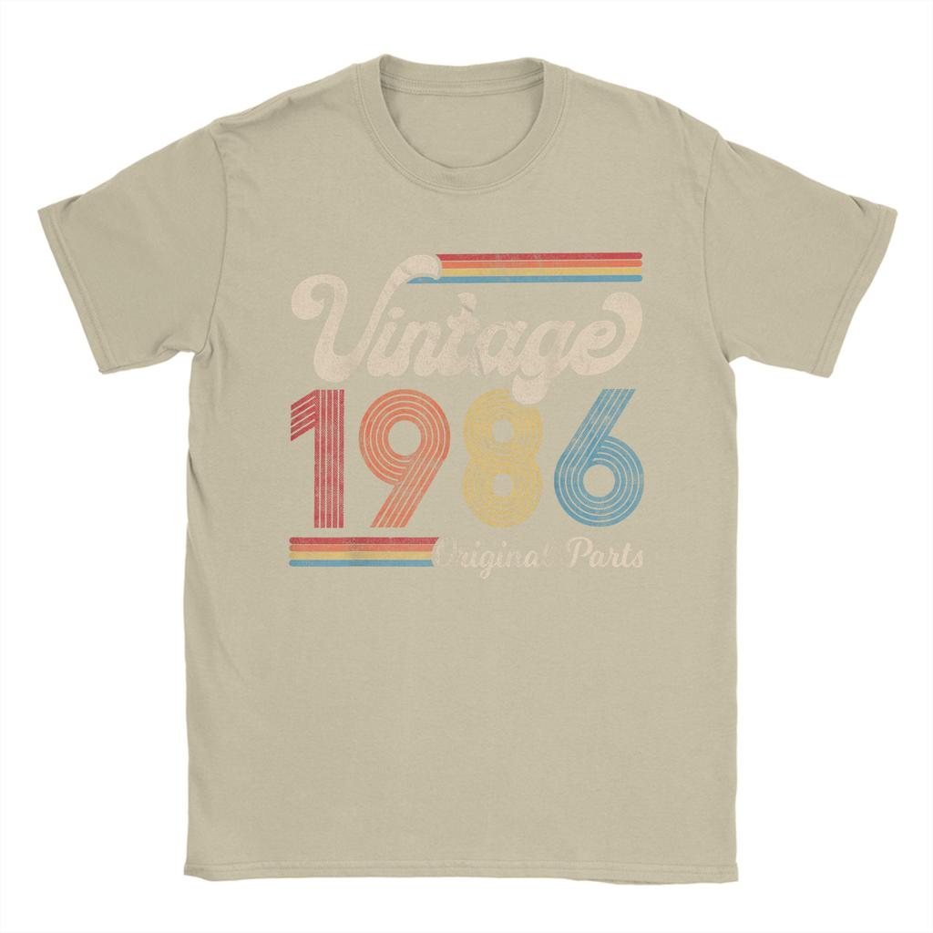 Mens Vintage 1986 Birthday Gift Born Made 1986 T Shirt Cotton Tops Humorous Short Sleeve O Neck Tee Shirt New Arrival TShirt