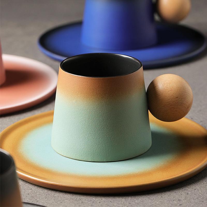 Modern Simple Household Mug Water Cup Set Ceramic Coffee Lovers Afternoon Tea Milk Office Drinking