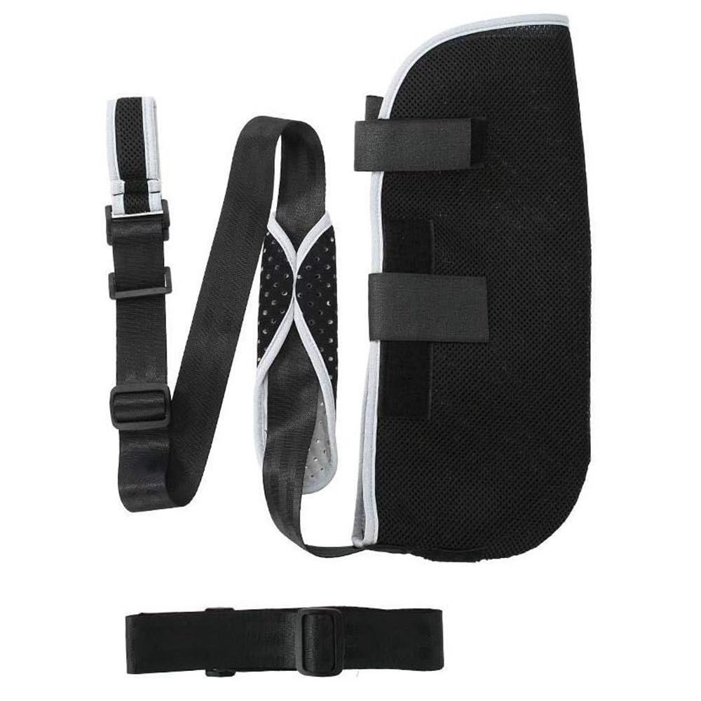 

Универсальная повязка на руку, иммобилайзер плеча, регулируемый бандаж для поддержки руки, вывих запястья, перелом предплечья, мягкий плечевой ремень с подкладкой для взрослых L чёрный