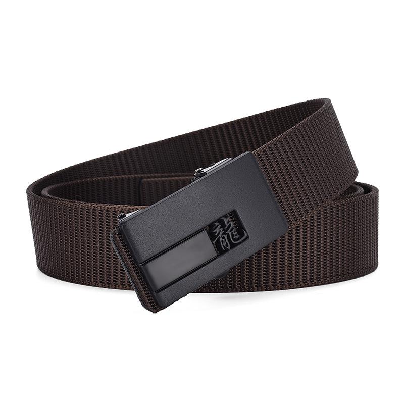 Zodiac Toothless Canvas Belt Simple Automatic Buckle Imitation Nylon Belt Casual Men'S Belt