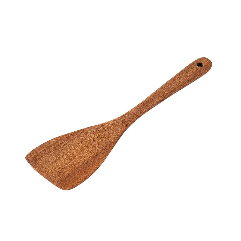 Cross-Border Ebony Kitchen Utensils Cooking Spatula Wood Spatula Household Cooking Spatula Non-Stick Pan Baking Tools(Large Spatula)