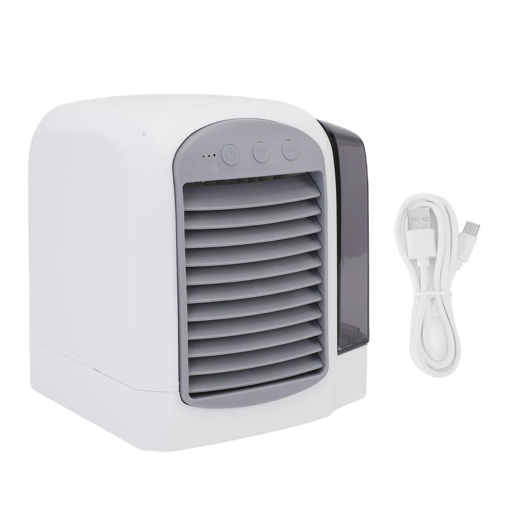 Portable Air Conditioner 380ml 3 Speeds Adjustable USB Mini Air Cooler Desk Cooling Fan for Office Bedroom