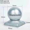 Wrought Iron Hollow Decorative Staircase Post Cap - Round Handrail Ball for Railing Fence Accessories