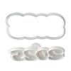 Simple New Year Cookie Cutters Pressable Biscuits Mold Plastic Cookie Stamps Baking Decorating Tool Easy to Clean