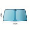 Blue Foldable Car Sunshade UV Protection Heat Blocking Interior Protection Fits Cars Trucks SUVs Easy Storage