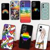 LGBT Pride Regenbogen Hülle Für OPPO Reno 7 6 8 Lite 2 3 4 5 Z 8T OPPO Find X3 Lite X2 Neo X5 X6 Pro Rückabdeckung