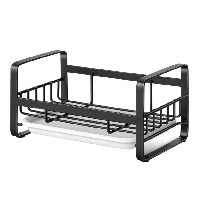 

Handy Sink Storage Rack Practical Dish Drying Rack Kitchen Sink Draining Shelves 1 чорний
