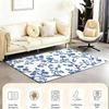 Blauw en wit porselein Vloermat Slaapkamer Woonkamer Flanellen Deurmat Antislip Woondecoratie