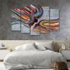 Five Piece Picture Canvas Print Kissing Faces
