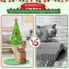 Weihnachtsbaum Katzenkratzbaum Cartoon Katze Kratzbaum Ästhetischer Baumschmuck Natursisal Katzenkratzbrett für Kätzchen