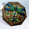 Dragonfly Artwork Design 8-Frame for Travel, Camping, Casual Lightweight Portable Umbrella, Essential for Every Family Holidays Birthday Gift