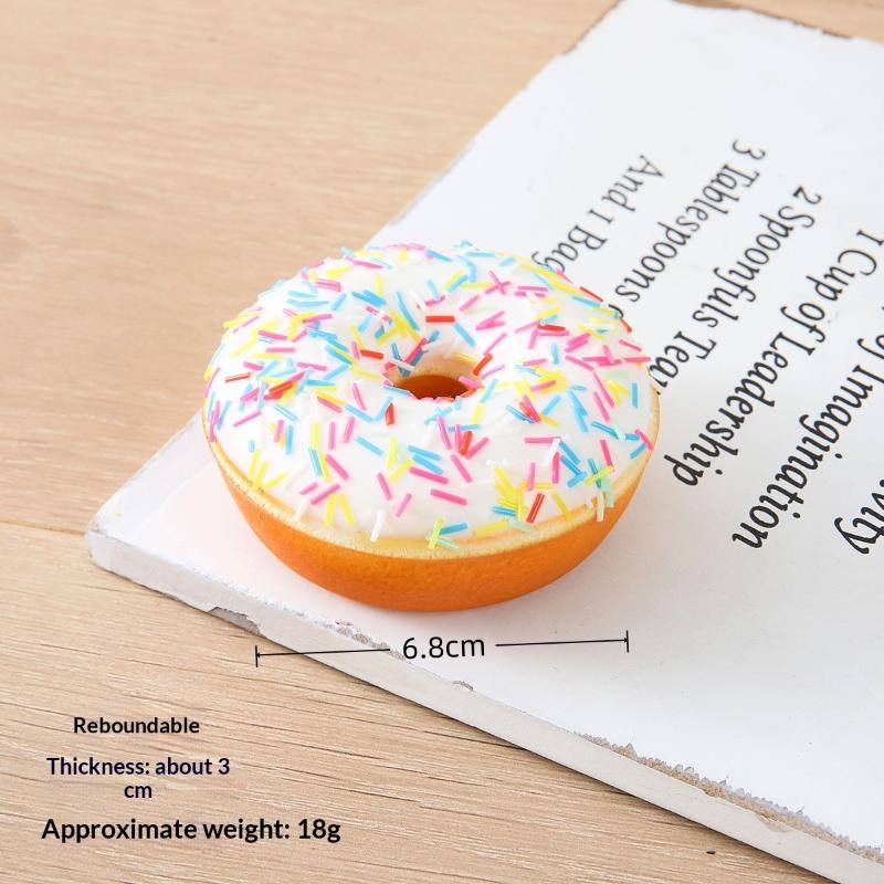 Simulation Donut Squeeze Stress Relief Toy High Simulation Decompression Fidget Toy for Hospital Patient Calm Down