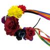 Faixa de Cabeça com Design de Flor de Caveira Para Festa de Halloween Leve Confortável Aro de Cabelo Faixa de Cabelo Única Acessório de Cabeça para Cosplay