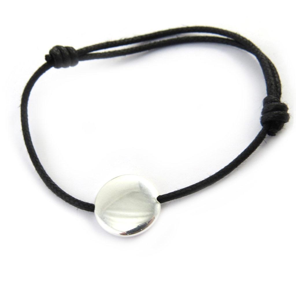 Les Trésors De Lily [M8718] - Silver 'Identity' Bracelet - 14 Mm