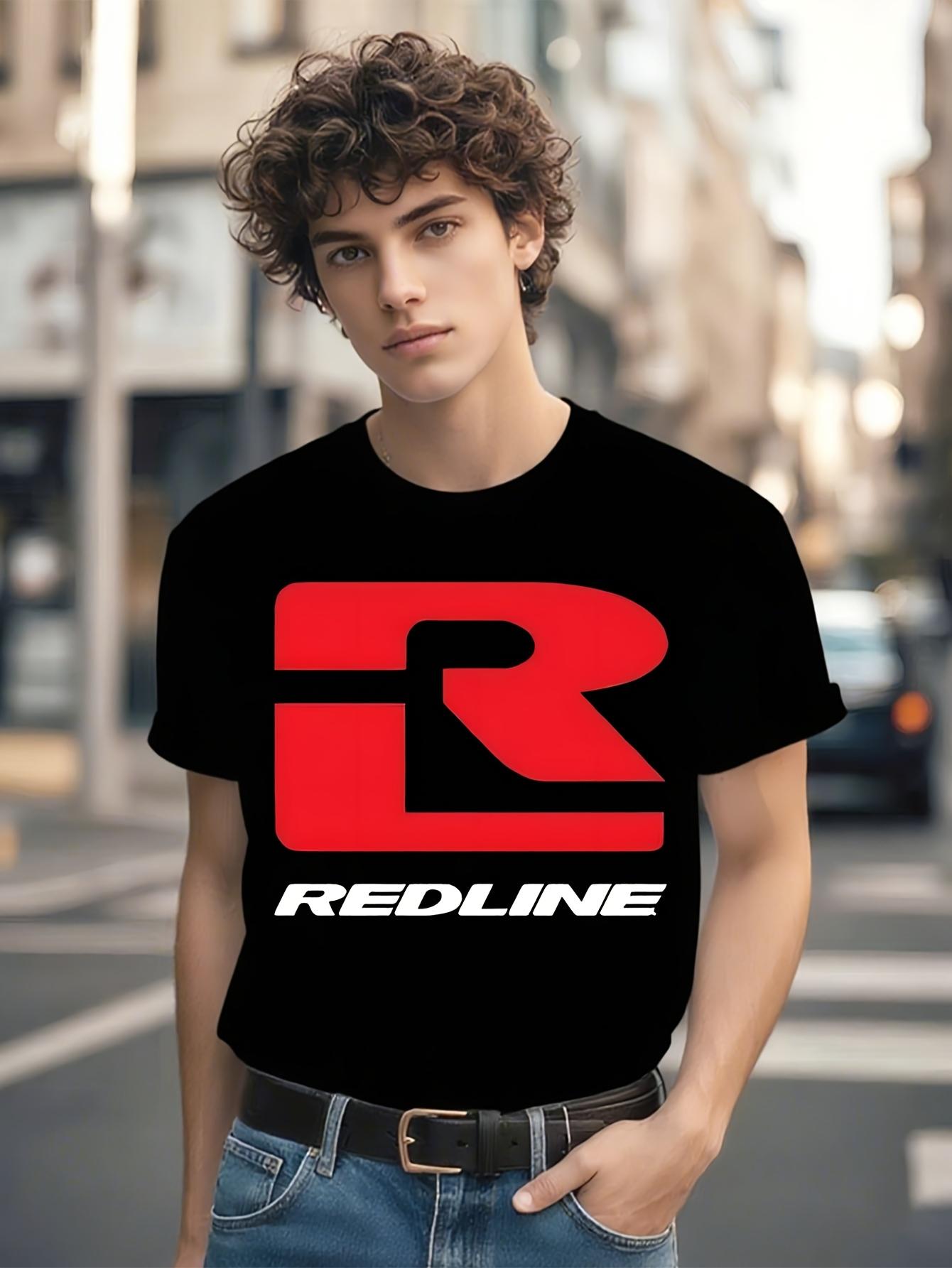 REDLINE  BMX Cycling T-shirt - Bold Red & White Graphic Print XXXXL