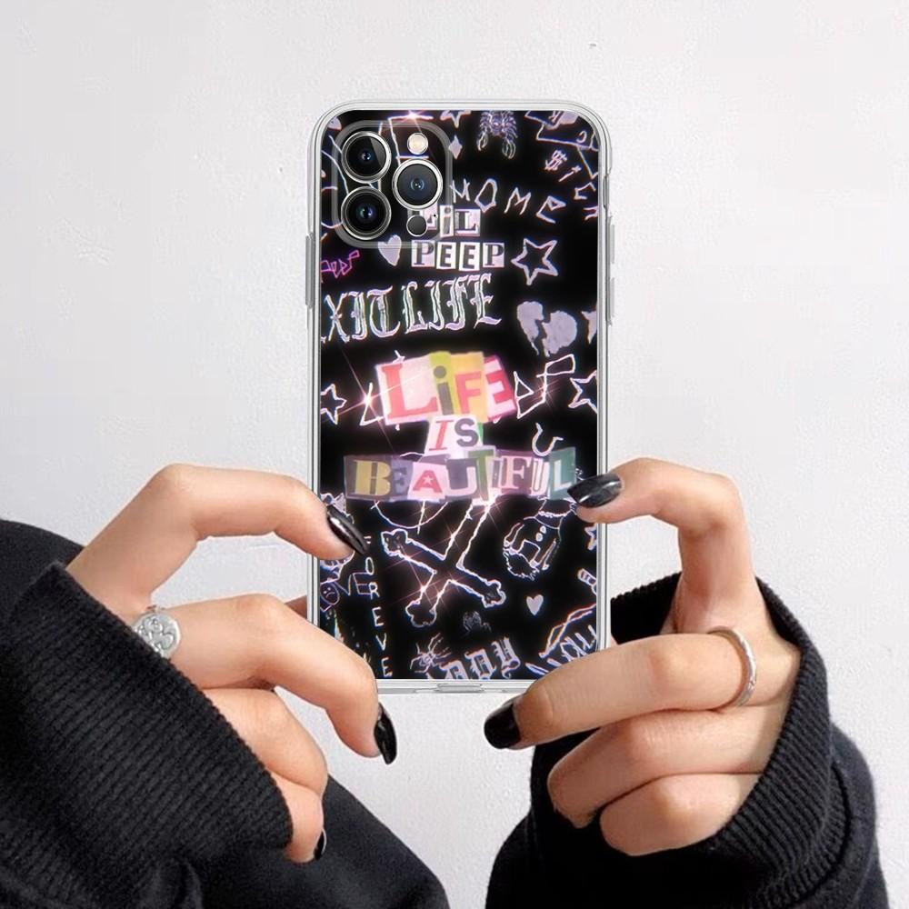 Lil Peep Phone Case for iPhone 16 15 8 7 6 6S Plus X SE XR XS 14 11 12 13 Mini Pro Max Mobile Case