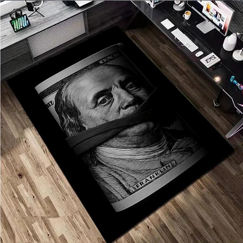 Money Rug - Home carpet Office Decorative Carpet For Living Room Bedroom Door Mat Floor Rug Computer Chair Area Rug
