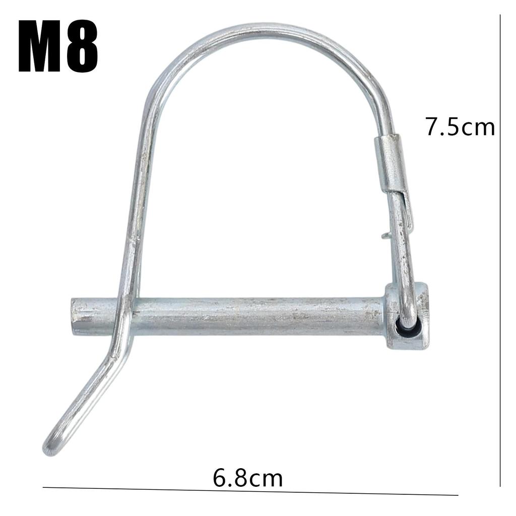 3pcs/set Coupler Safety Pin D-Hook Steel M5 M6 M8 Quick Lock Release Trailer Truck Bicycle Stroller Boat RV Hitch Latch