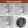 Spare Tire Carrier Mount For Trailer Car Spare Tire Carrier Bracket Holder Trailer Accessories Spare Tire Wall Holder For