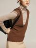 2024 French Style Gradient Bamboo Wool V-Neck Sleeveless Vest