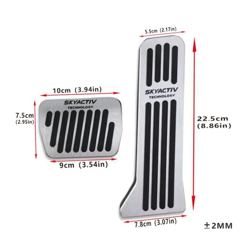 For Mazda 3 2014~2018 Car Foot Pedals Cover Accelerator Brake Pedal Rest Pedals Non-Slip Mat Provide lasting Durable Accessories