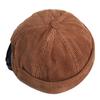 Adjustable Brimless Cap Soft Corduroy Dome Hat Casual Beanie Hat  Street Fashion Matching