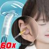 60pcs Disposable Sticky Ear Stick Reusable Ears Cleaner Earpick Soft Ear Wax Removal Tools Earwax Remover for Olders Adult Kid