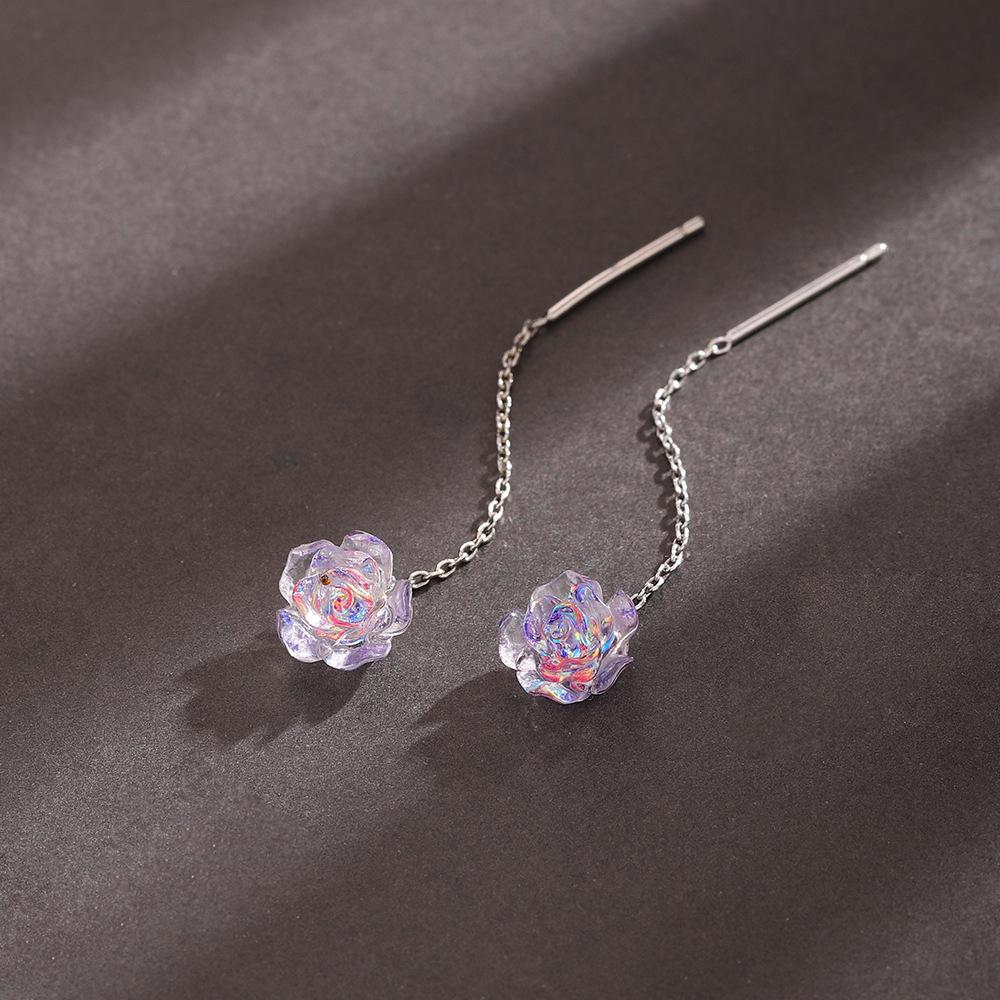 Europäische und Amerikanische Schwarze Tropfen Quaste Lange Ohrringe Neue Mode Party Luxus Accessoires Für Damen Temperament Schmuck