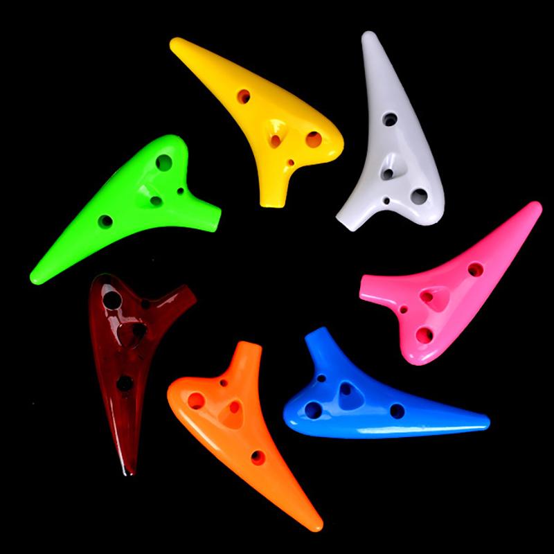 

Plastic 12 Hole Ocarina Ceramic Alto Of Ocarina Flute Music Instrument Plastic Ocarina