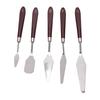 5PCS Art Spatula Set Stainless Steel Acrylic Painting Tools for Mixing Spreading Scratching Texturing