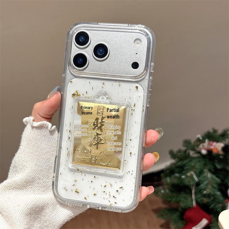 Gold Foil Soft Phone Case for iPhone 13/14/17/17PM/16 Promax