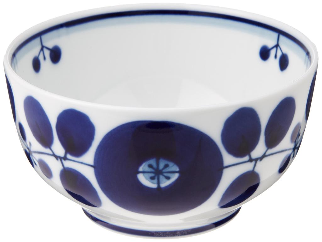 Hakusan Porcelain Dessert Cup, Blue Bloom, Approx. 10 X 5.5 Cm, Hasami Ware, Made In Japan, Ama-749929