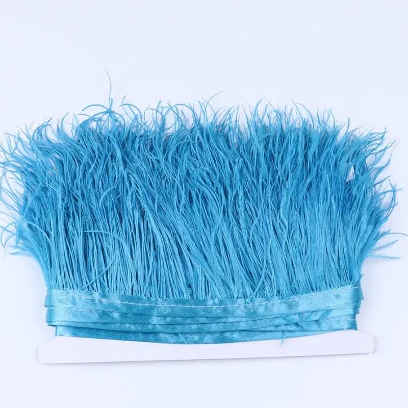 Feather2/5M 6cm Fringe Tassels for Skirt Latin Dress Feather Decorative Lace Trim Clothing Trimmings Fringes DIY Sewing Accessories