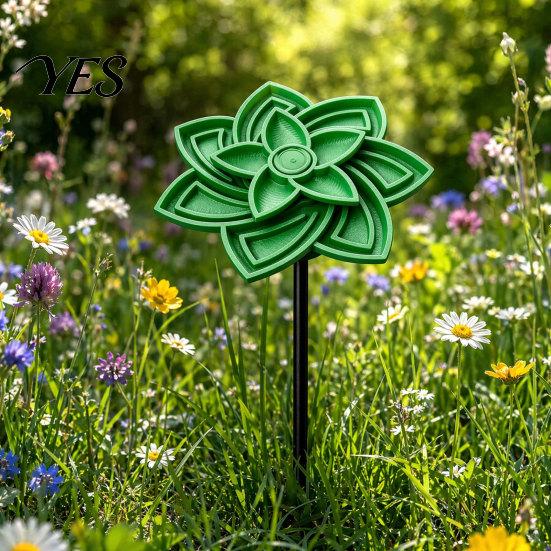 3D Printed Bee Feeder Flower Waterer, Garden Stake, Drinking Fountain Outdoor Decor, Hydration Device Open Anti-Drowning Trough, 2-in-1 Ornament