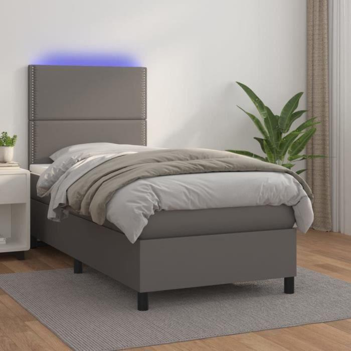 823400 vidaXL Lit coulissant Blanc 2x(100x200) cm Bois de pin massif