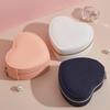 Heart-shaped Travel Jewelry Box for Earrings, Studs, and Rings