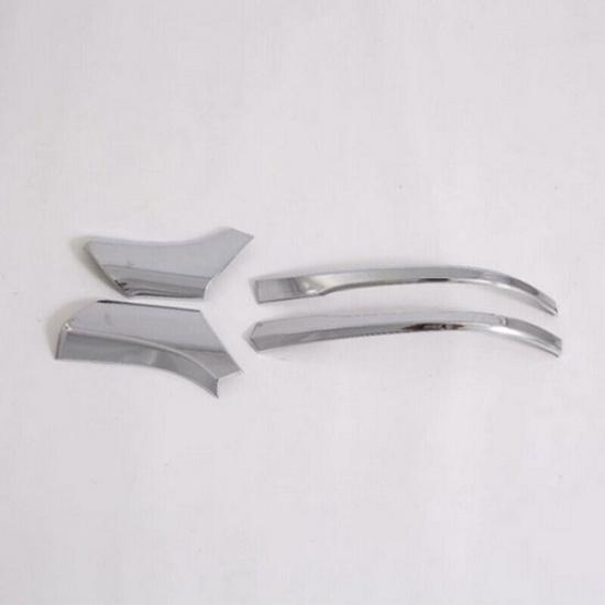 4Pcs Chrome Rear View Mirror Pillar Molding Cover Trim For Toyota RAV4 -