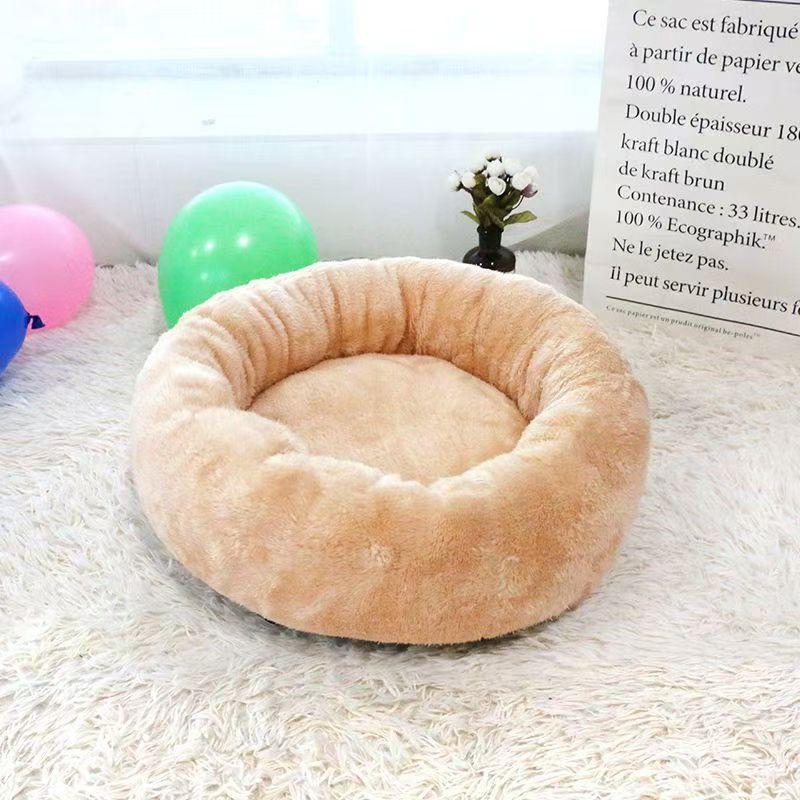 Arctic Velvet Round Nest Katzennest Warm im Winter Winterhundehütte Verdickte Katzenhaustiermatte Treten Sie auf Milch, um das Kätzchennest warm zu halten