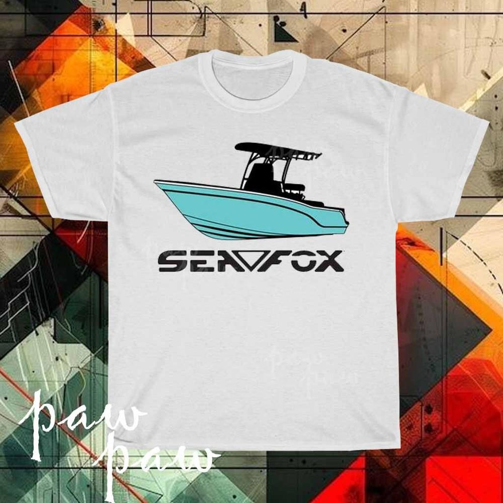 

New Sea Fox Boats Logo Men s T-shirt funny size S to 5XL XL