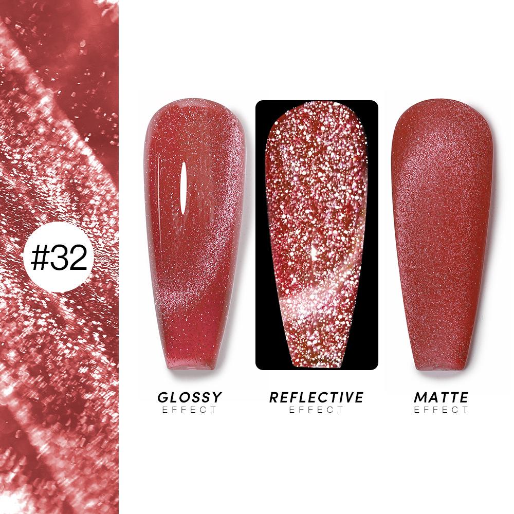 2024 Trendy 36-Color Cat Eye Nail Gel Set - Sparkly UV Gel for Salon Use