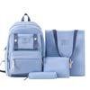 Zaino alla Moda di Grande Capacità Nuovo Stile Versatile Borsa Scolastica per Uomini e Donne Studenti delle Scuole Medie