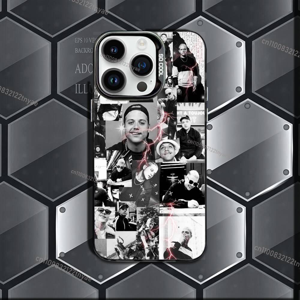Cool Rapper Phone Case IMD Color Silver Shell For IPhone 17,16,15,14,13,12,11 Pro P-PLK C-Chambre 140 Max Plus Black TPU