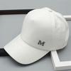 Hat Women's Spring Summer Versatile M Letter Label Cap Back Net Fashion Sunshade Sunscreen Cap Baseball Cap Tide
