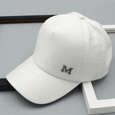 Hat Women's Spring Summer Versatile M Letter Label Cap Back Net Fashion Sunshade Sunscreen Cap Baseball Cap Tide
