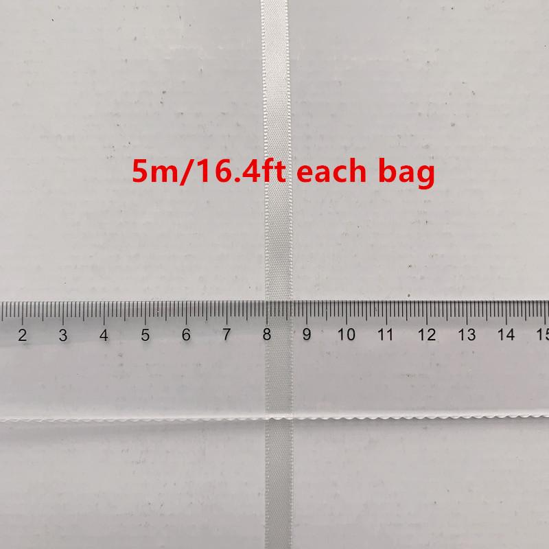 2pcs Each Pack 0.6cm/0.24in Width Double Face Satin Ribbons Handmade DIY Craft Gift Wrap for Festive Weddings Clothing Accessory Gift Wrap packingTies